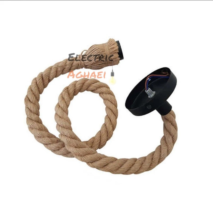 آویز چراغ کنفی با سرپیچ E27